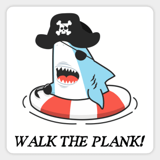 Walk the Plank Pirate Shark Magnet